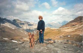 Dorle and company in the mountains